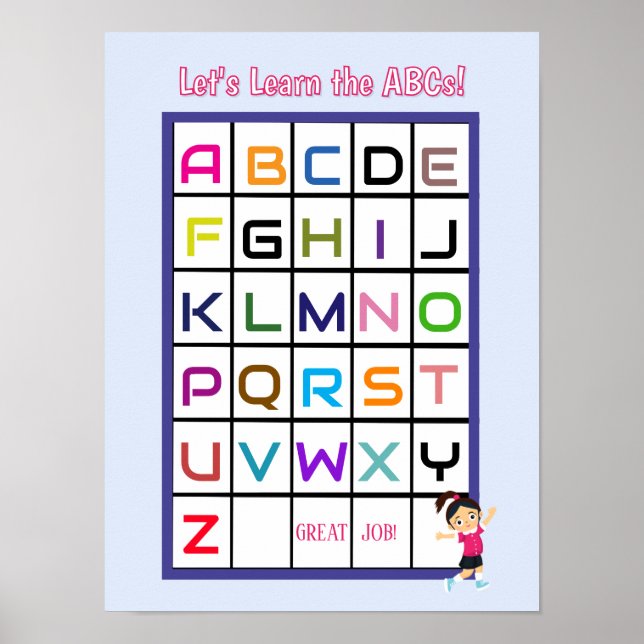 Engelska ABC Poster (Framsidan)