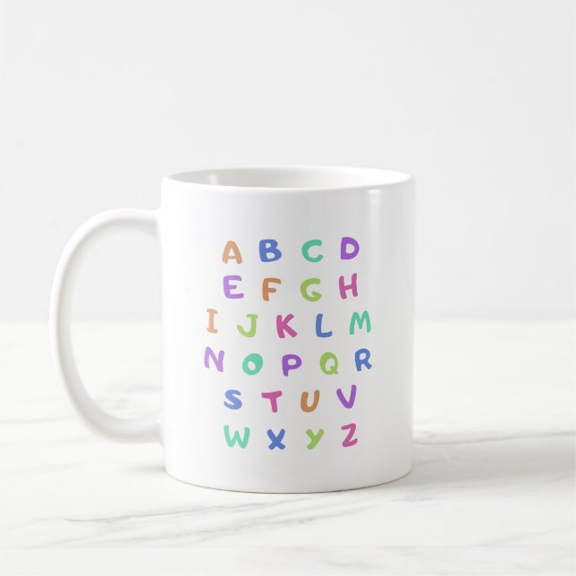 Engelska alfabet kaffemugg (Vänster)