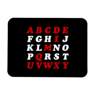 Engelska alfabet magnet