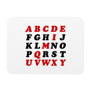 Engelska alfabet magnet