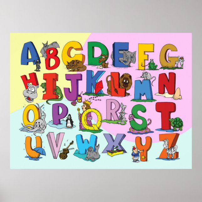 Engelska alfabetet poster (Framsidan)