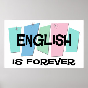 Engelska är för evigt poster