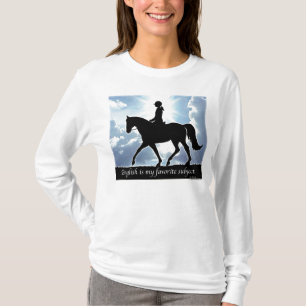 Engelska är mitt favorit- subjekt t-shirt