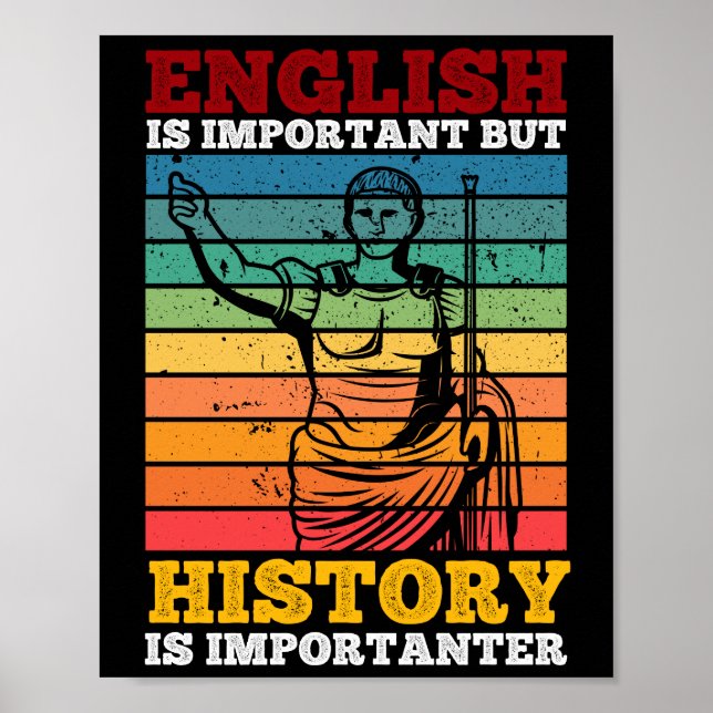 Engelska är viktigt, men historien är viktig poster (Framsidan)