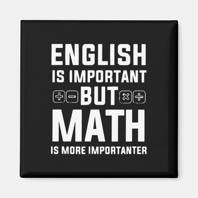 Engelska är viktigt, men matematik är viktigare magnet (Framsidan)