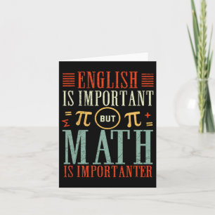 Engelska är viktigt, men Math är betydelsefull för Kort