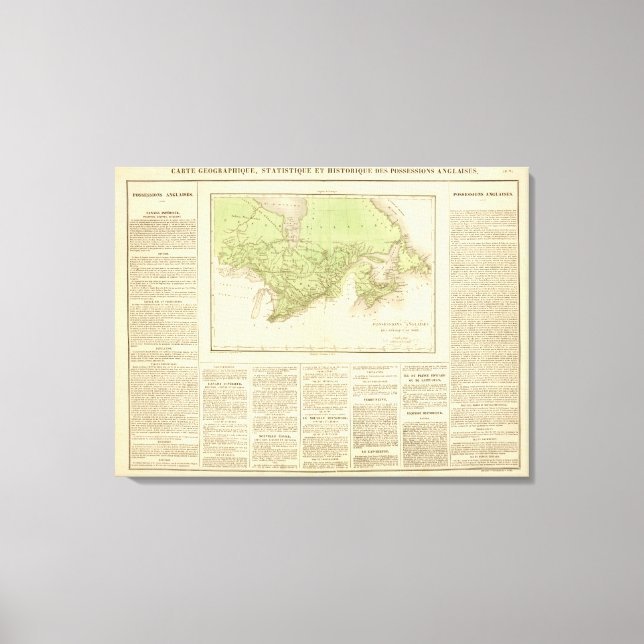 Engelska besittningar canvastryck (Framsida)