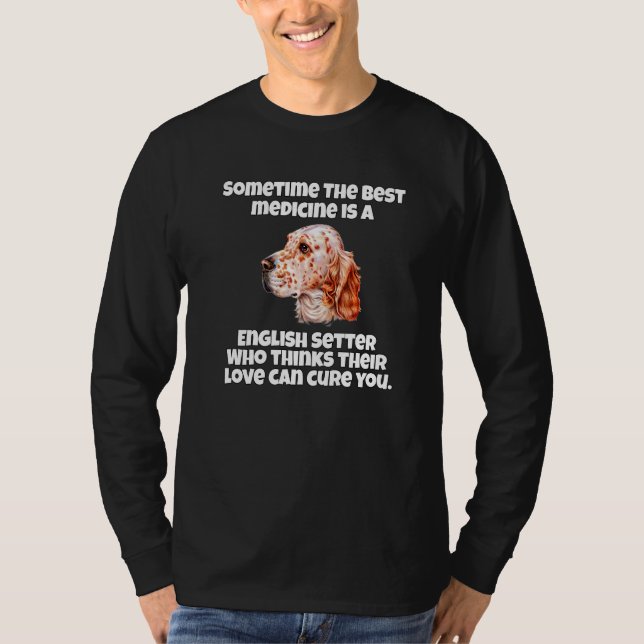 Engelska bokstaven Hundägare någon gång, bästa med T Shirt (Framsida)