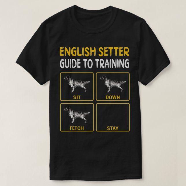 Engelska brev Guide to Training Hund Obedience  T Shirt (Design framsida)