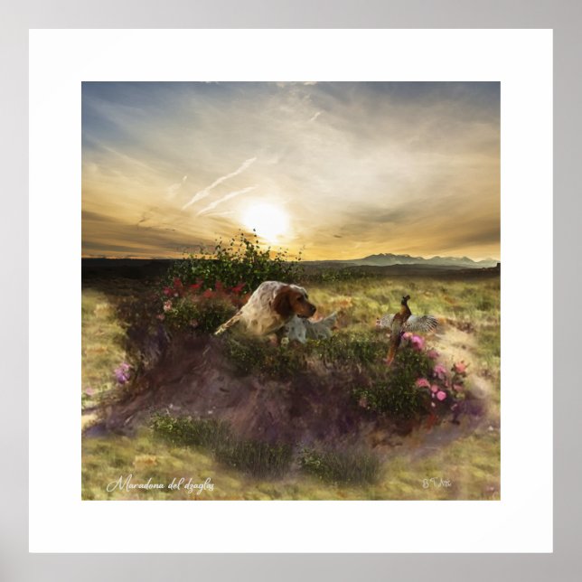 Engelska brev, jakt på fasaner poster (Framsidan)