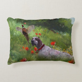 Engelska brev, jakt på fasaner prydnadskudde