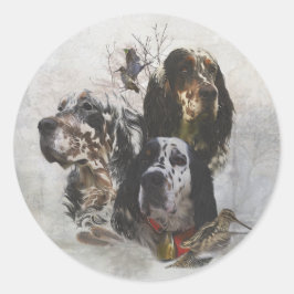 Engelska brev, jakt på träkuster runt klistermärke