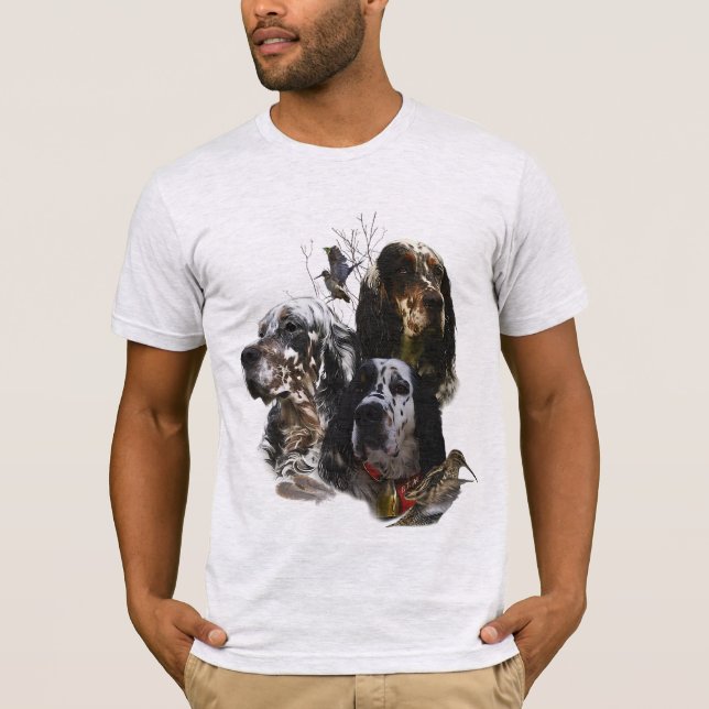Engelska brev, jakt på träkuster t shirt (Framsida)