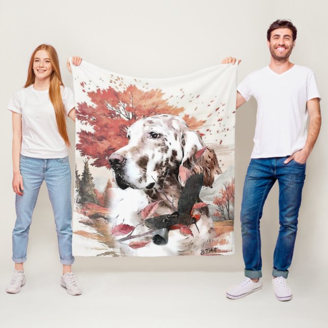 Engelska brevet, passionjakt fleecefilt (På plats)
