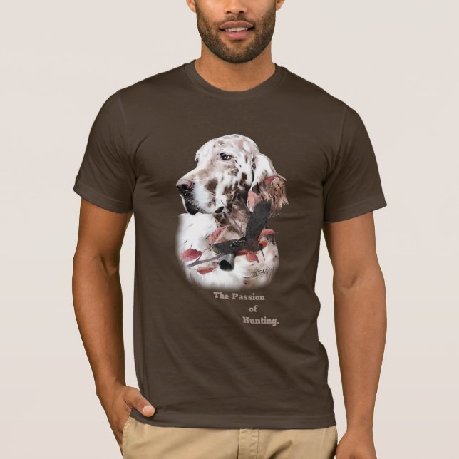Engelska brevet, passionjakt t shirt (Framsida)