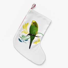 Engelska Budgie Liten Julstrumpa