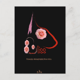 Engelska Bull Terrier Bliss med ro Pet Art Vykort