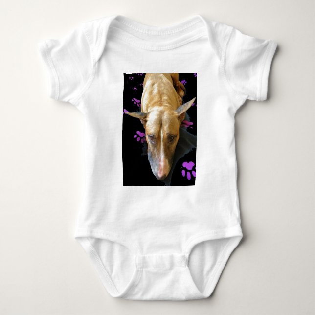 Engelska Bull Terrier Infants Baby Shirts Tee Shirt (Framsida)