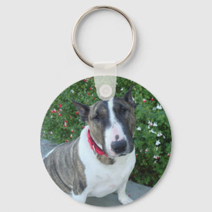 Engelska Bull Terrier Nyckelring