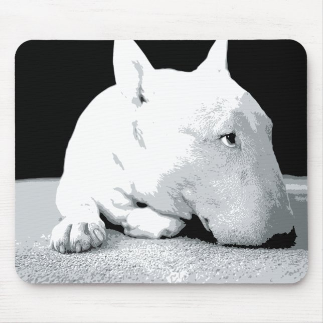Engelska Bull Terrier, pop Art Print Musmatta (Framsidan)
