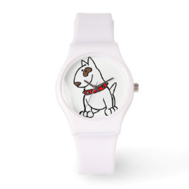 Engelska Bull Terrier Tecknad Watch Armbandsur