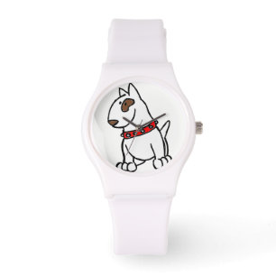 Engelska Bull Terrier Tecknad Watch Armbandsur