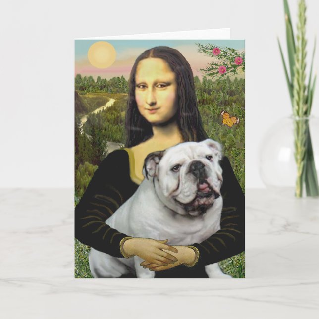 Engelska bulldog 9 - Mona Lisa Kort (Framsida)