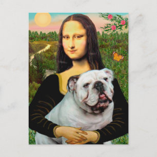 Engelska bulldog 9 - Mona Lisa Vykort