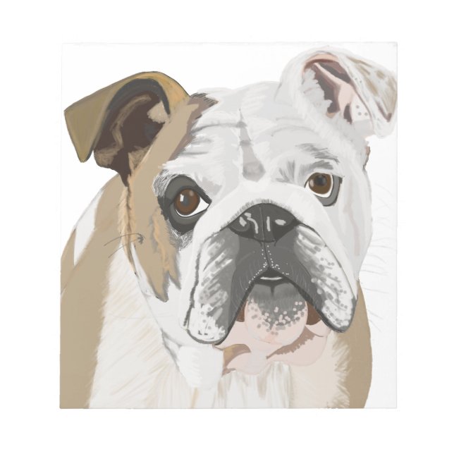 Engelska bulldog anteckningsblock (Framsida)