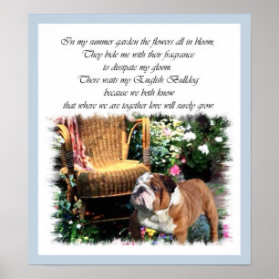 Engelska Bulldog Art Prints Poster