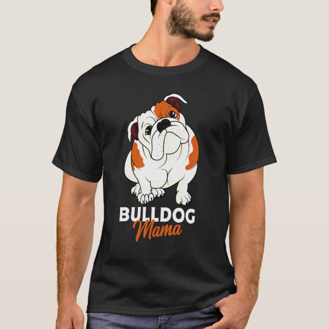 Engelska bulldog Bully Hund Mamma Womens T Shirt (Framsida)