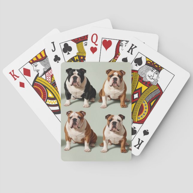 Engelska bulldog casinokort (Baksidan)