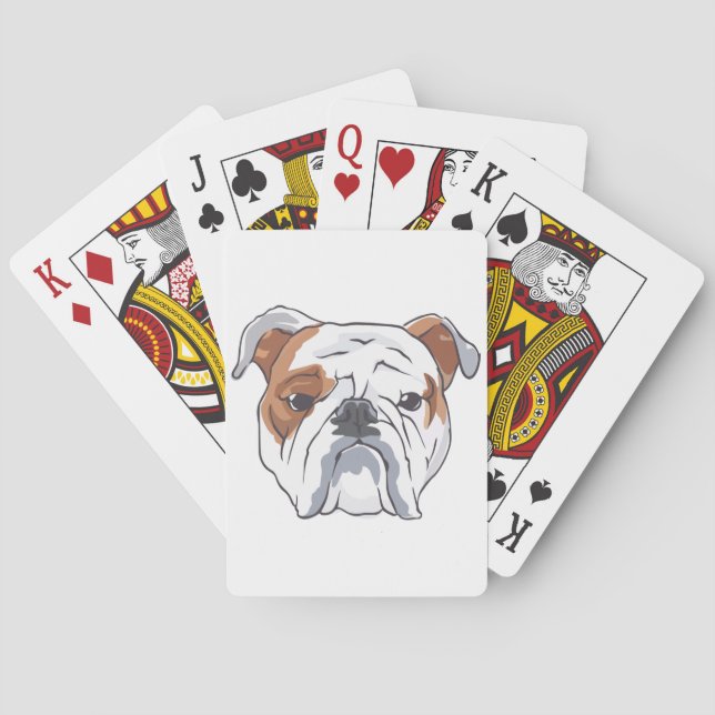Engelska bulldog casinokort (Baksidan)