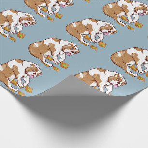 Engelska Bulldog Crochet Presentpapper