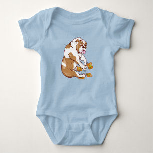 Engelska Bulldog Crochet T Shirt