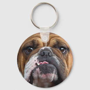 Engelska bulldog Dekorativ kudde Nyckelring