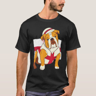 Engelska Bulldog England Flagga Manar English Flag T Shirt
