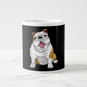 Engelska Bulldog Fantastisk Funny Bulldog Valp Hun Jumbo Mugg