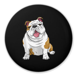 Engelska Bulldog Fantastisk Funny Bulldog Valp Hun Knopp