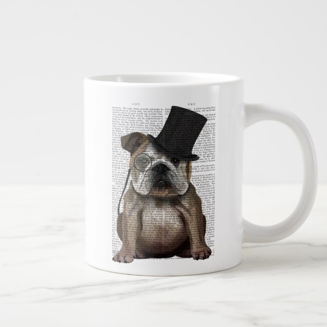Engelska bulldog, Formal Hound och Hat Jumbo Mugg (Höger)