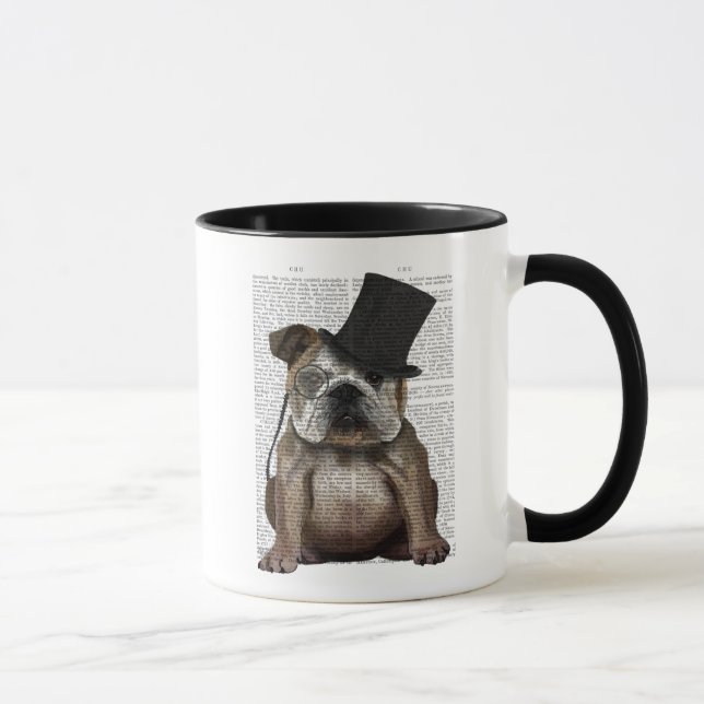 Engelska bulldog, Formal Hound och Hat Mugg (Höger)
