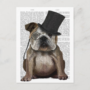 Engelska bulldog, Formal Hound och Hat Vykort