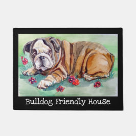 Engelska Bulldog Friendly House Doormat