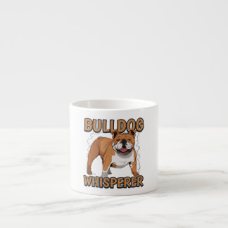 Engelska Bulldog Funny Bulldog Whisperer Espressomugg