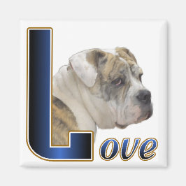 Engelska bulldog-gåvor magnet