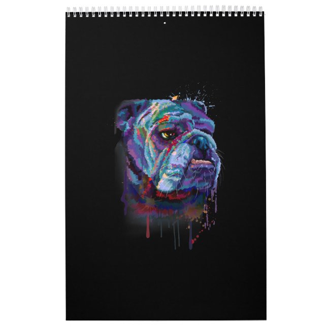 Engelska bulldog Gift A English Bulldog Mamma Kalender (Omslag)