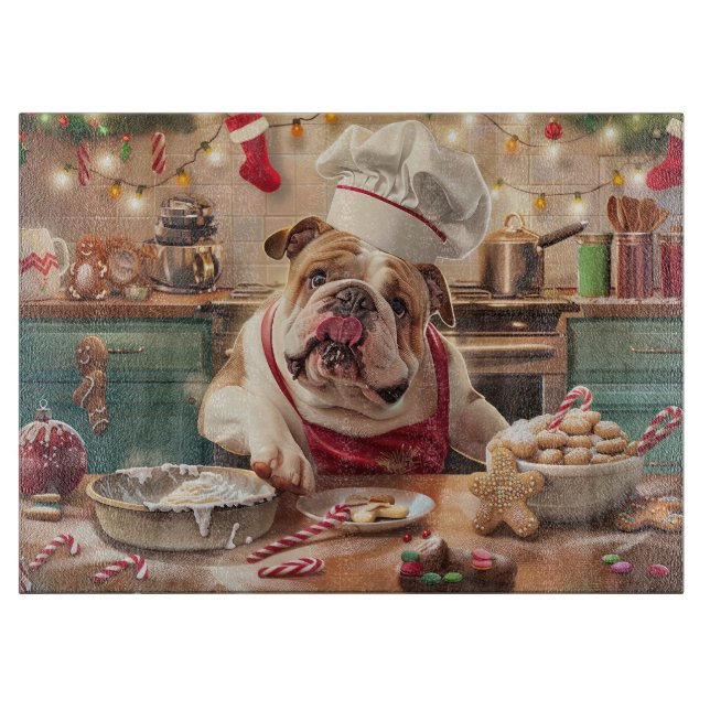 Engelska bulldog-Helgdag Baking: Festive jul (Framsidan)