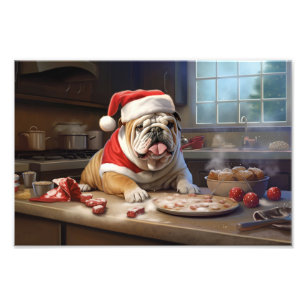 Engelska bulldog-Helgdag Fototryck