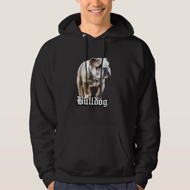 Engelska bulldog hoodie (Framsida)