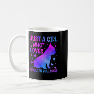 Engelska bulldog Hund älskare Solros Hund Best Hun Kaffemugg